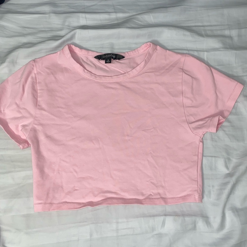 Glassons pink crop top